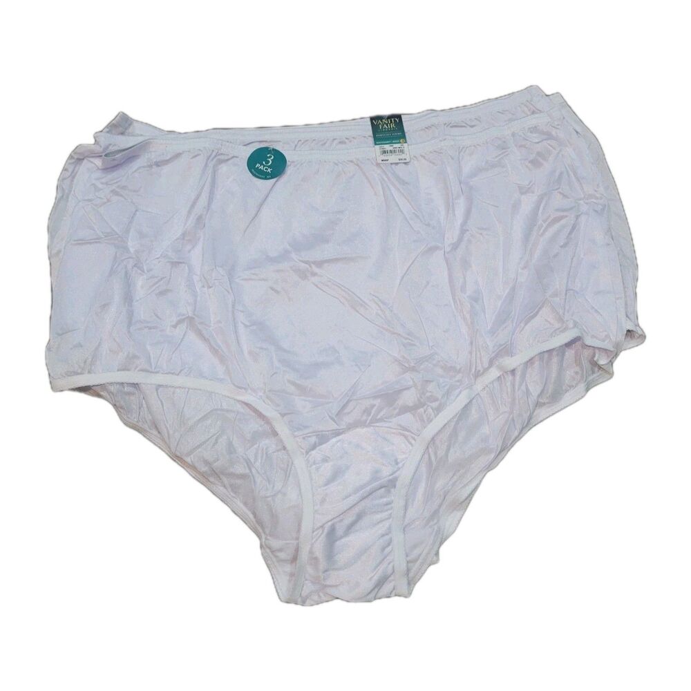 NWT Vanity Fair 12/5XL Lot of 3 Perfectly Yours White Women's Panties Briefs